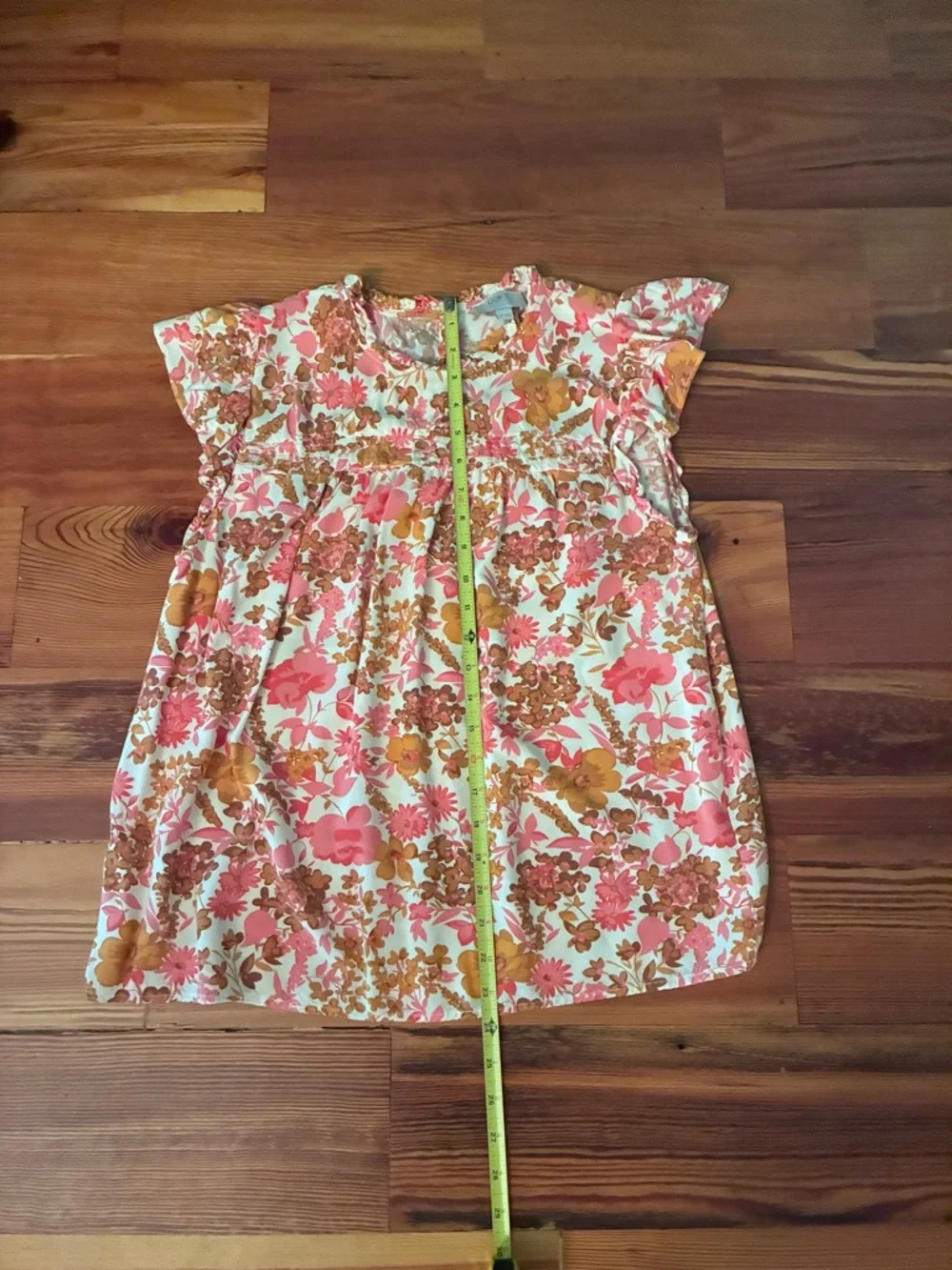 LOFT Outlet Women’s Floral Flutter Sleeve Blouse, Size LP - Picture 11 of 14